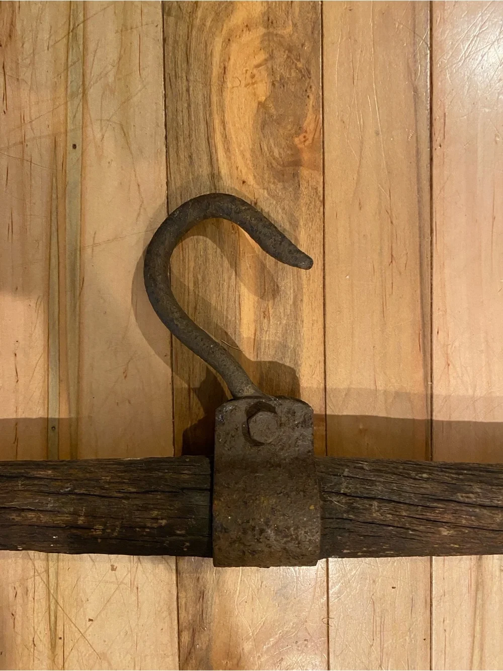 Early 19th Century Primitive Horse Singletree With Cleavis
